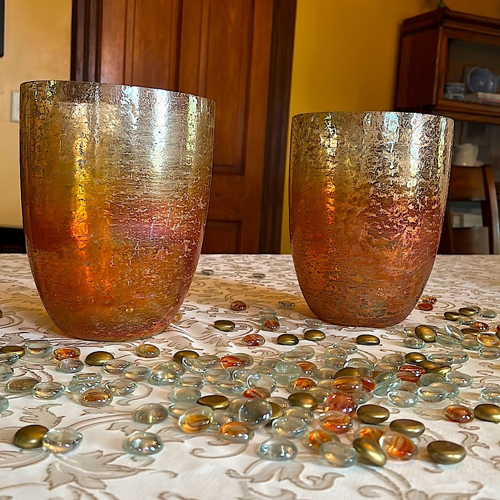 Wayfair Handmade Glass Vases (set of 2)